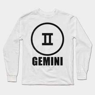 Gemini Star Sign Long Sleeve T-Shirt